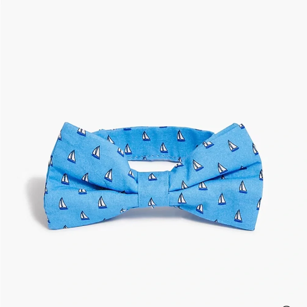 🆕 J Crew Crewcuts - Boys Sailboat Bow Tie, Blue, One size, NWT